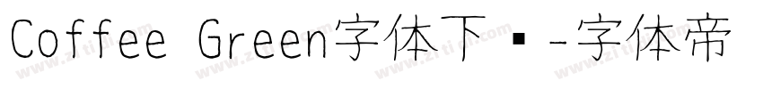 Coffee Green字体下载字体转换